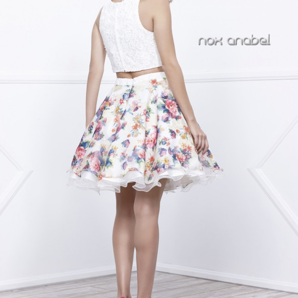 Two Pieces Sleeveles Rounded Neck Dress NX6255 - Picture 3 of 3